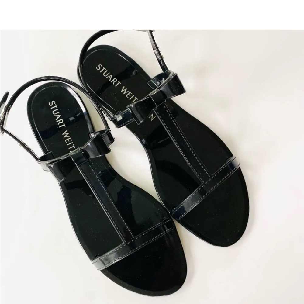 Stuart Weitzman teezer black sz 7 new wo tags (jellies)